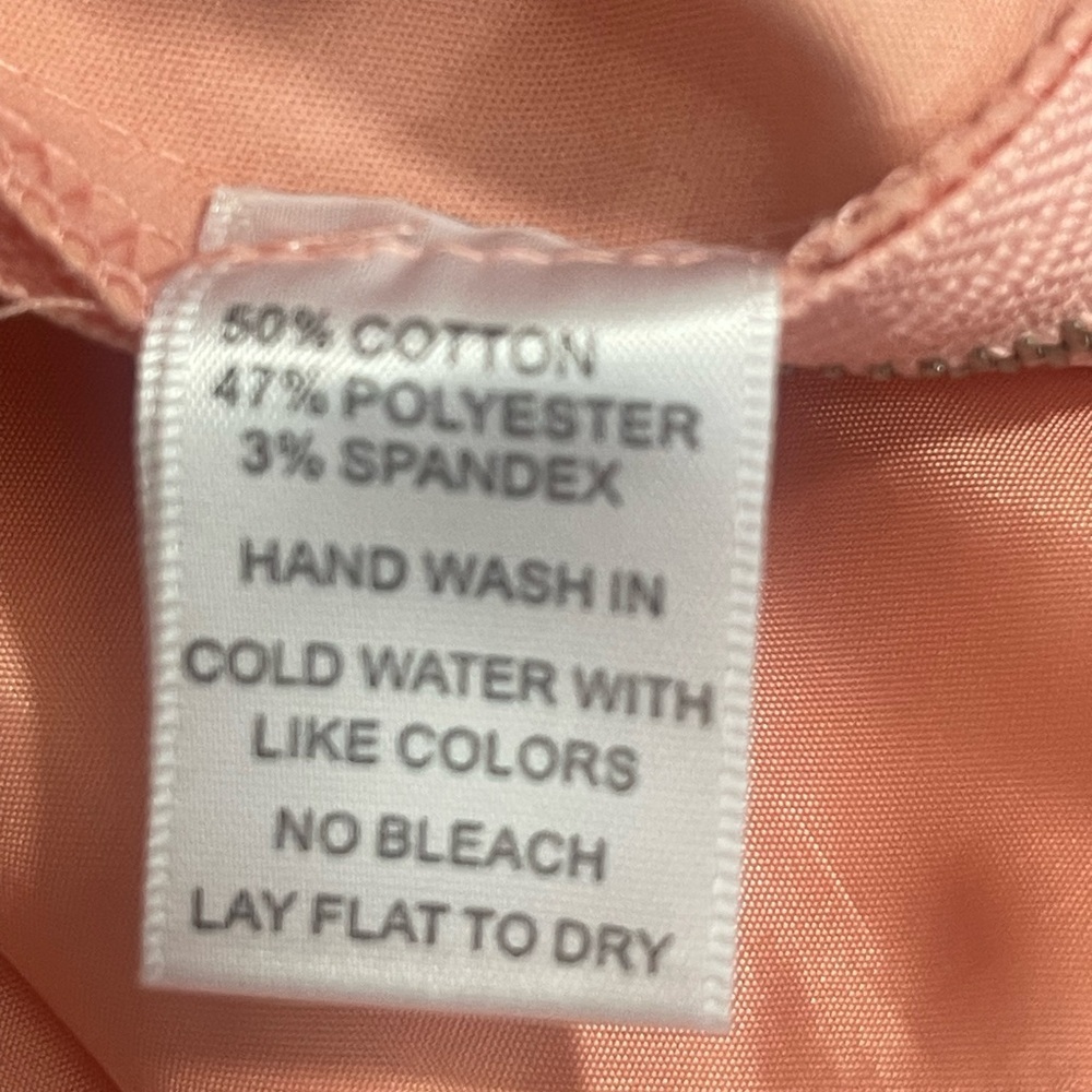 Harlowe & Graham Side Zip Shorts Pale Pink Small - Picture 6 of 7